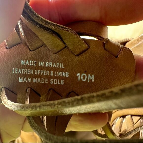 Tory Burch Tevray Braided Leather Wedge Sandals Women’s Size 10 - Picture 7 of 9